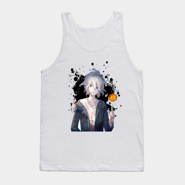 Fire boy anime t-shirt Tank Top by OtakuAmazing